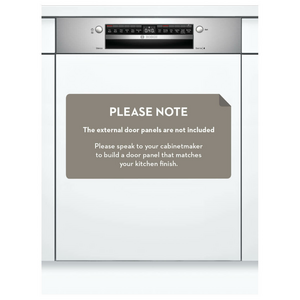 Bosch 60cm Series 4 Semi-Integrated Dishwasher SMI4HTS01A