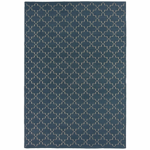 Cadrys Moroc FL Navy 200x300 Rug MORN2