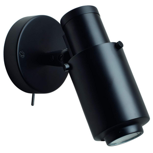 DCW Editions Biny Spot Bulb Wall Light - Black Without Stick BSBUBLBLNS