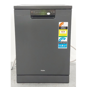 Haier 60cm 300 Series Freestanding Dishwasher Black HDW13F0B1