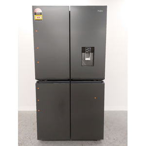 Haier 623L Quad Door Refrigerator with Ice and Water Black HRF680YPC