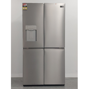 Hisense 640L PureFlex French Door Refrigerator with Non-Plumbed Ice and Water Dispenser Stainless Steel