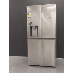 LG 506L French Door Fridge with Slim In-Door Ice and Water Dispenser Stainless Steel GF-L500PL
