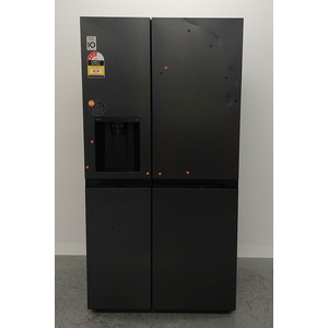LG 635L Side by Side Fridge with Ice & Water Matte Black GS-L600MBL