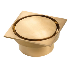 Rogerseller Square Floor Waste - Brushed Gold 3806001014