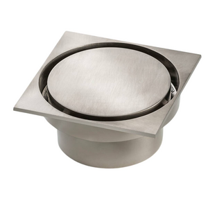 Rogerseller Square Floor Waste - Brushed Nickel 3806001007