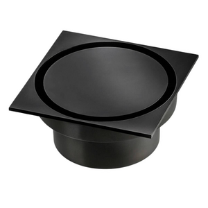 Rogerseller Square Floor Waste - Matte Black 3806001011